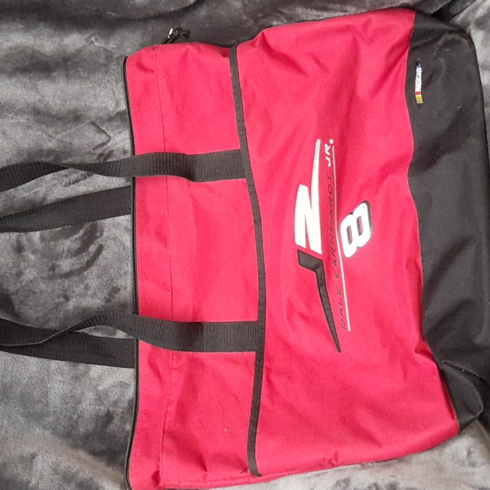 Nascar Dale Earnhardt Jr 8 zippered bag tote Vintage